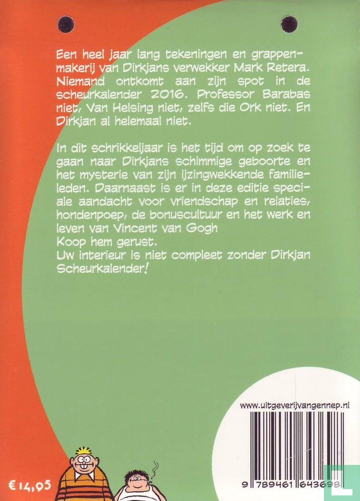 Dirkjan scheurkalender 2016