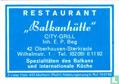 Restaurant "Balkanhütte" - E.P. Beg