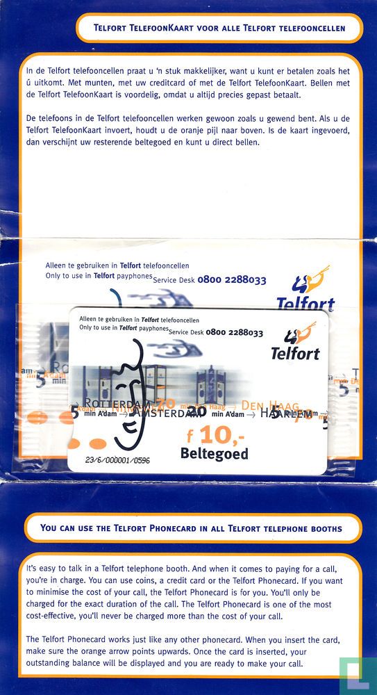 Telfort ƒ10,-