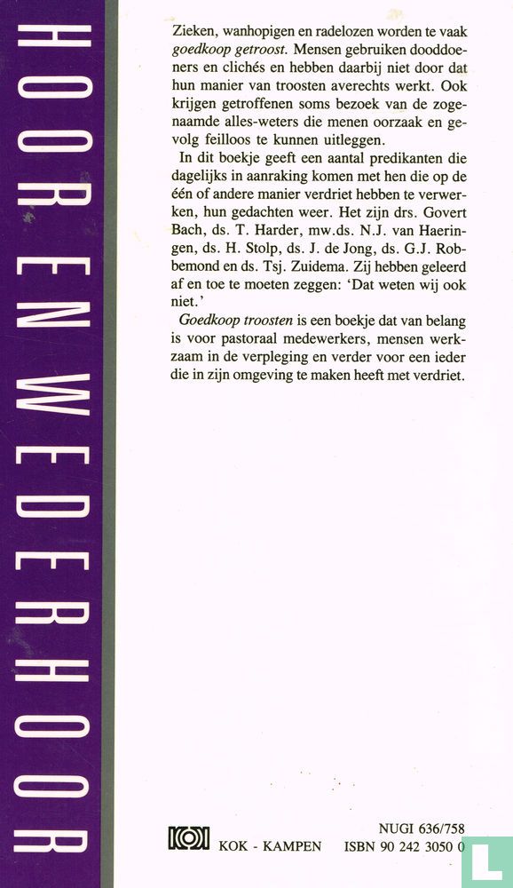 'Goedkoop troosten'