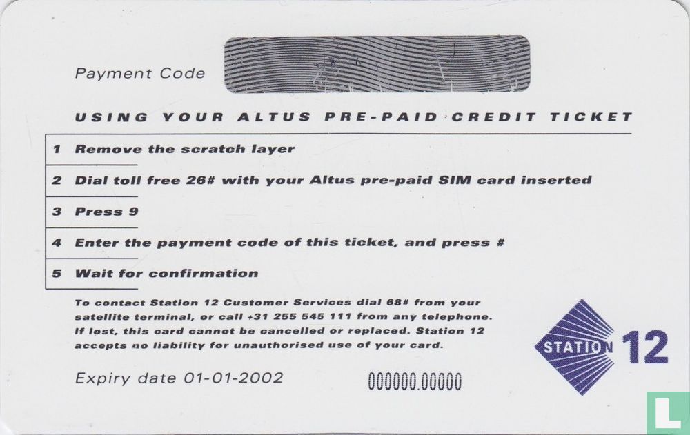 pre-paid Altus