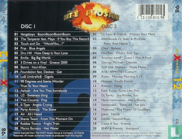Hit Explosion '98 volume 12