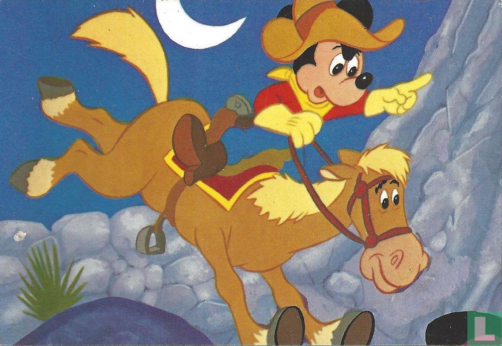 Mickey te paard