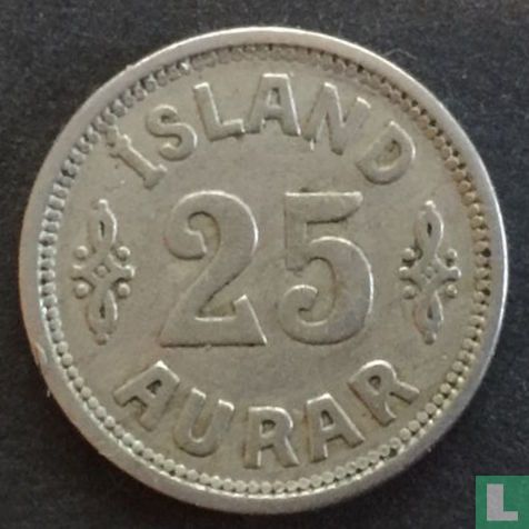 Islande 25 aurar 1925