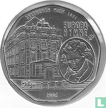 Austria 5 euro 2005 "10th anniversary Austrian membership of European Union - European Union hymn"