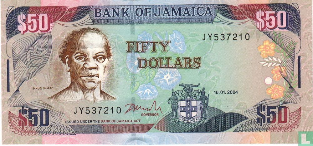 Jamaïque 50 Dollars 2004