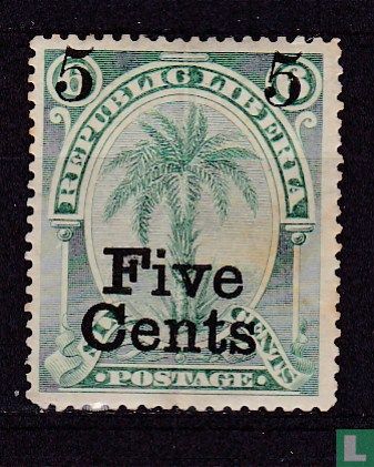 Palm tree with overprint