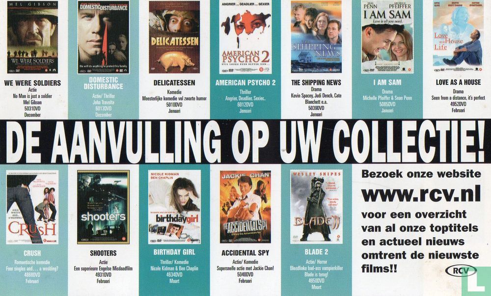 Top DVD'S van RCV