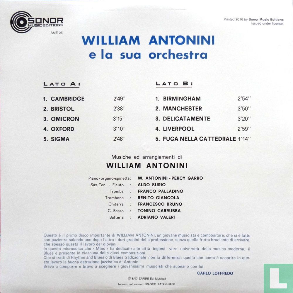 William Antonini e la Sua Orchestra