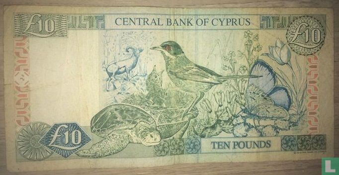 Cyprus 10 Pounds 1997
