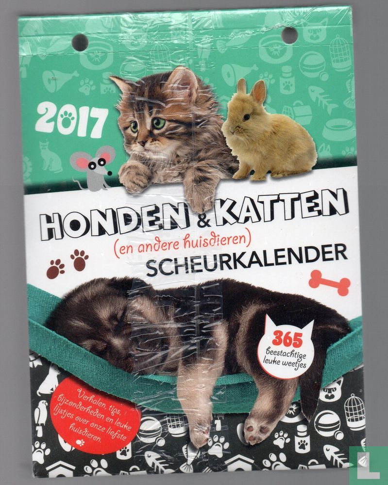 tiener Levendig kan zijn Honden & Katten (en andere huisdieren) Scheurkalender 2017 (2016) -  Dutchbook - LastDodo