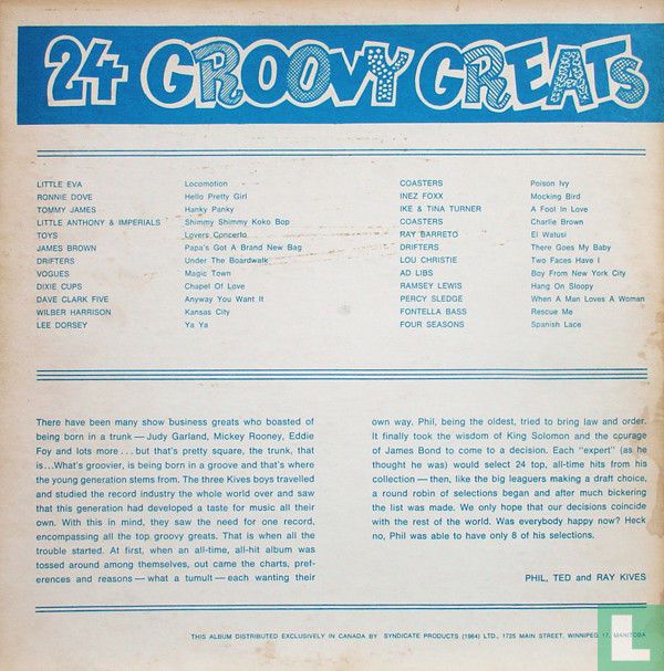 24 Groovy Greats