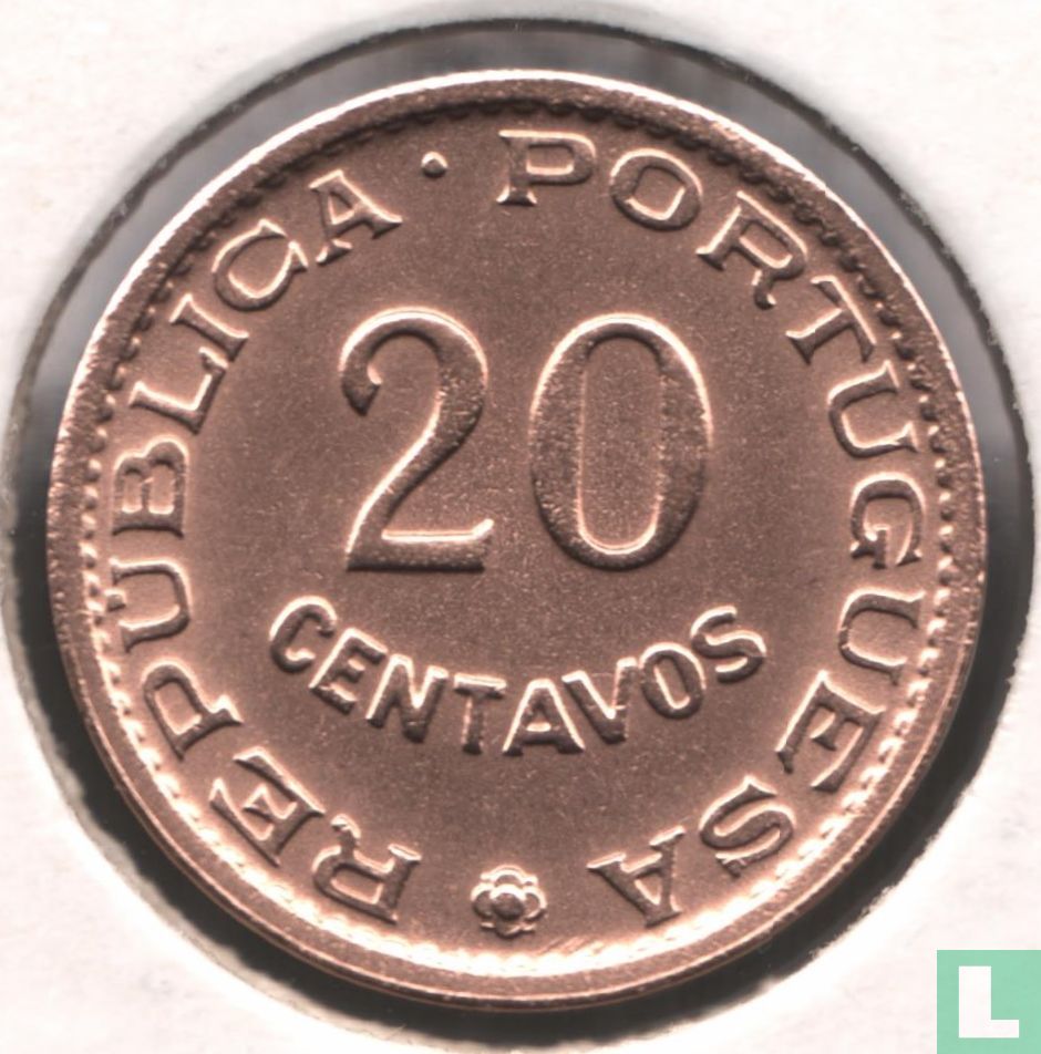 Timor 20 centavos 1970