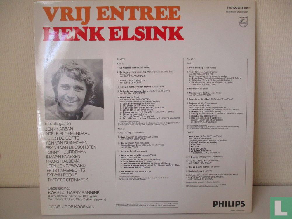 Vrij entree