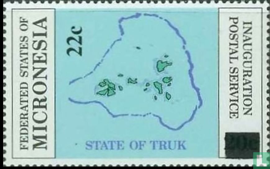 Independent mail with overprint 