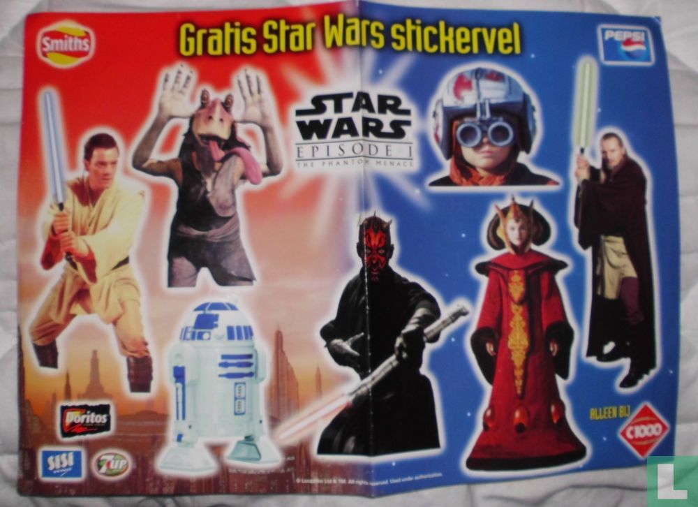 Gratis Star Wars stickervel