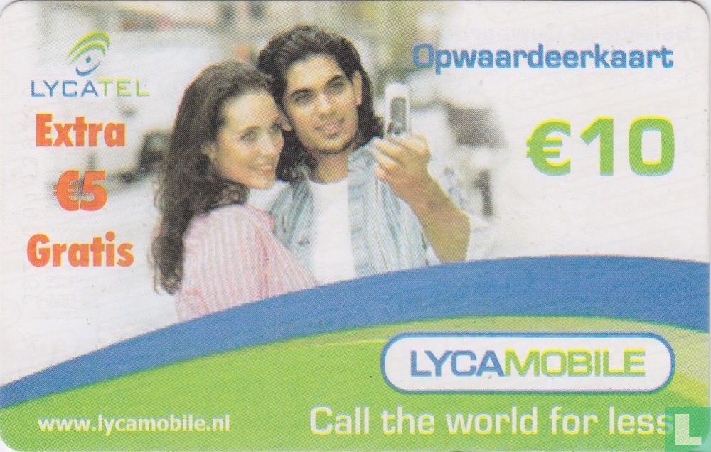 Lyca mobile Opwaardeerkaart € 10 0008 (2005) - Lyca mobile - LastDodo | Prepaid Guthaben