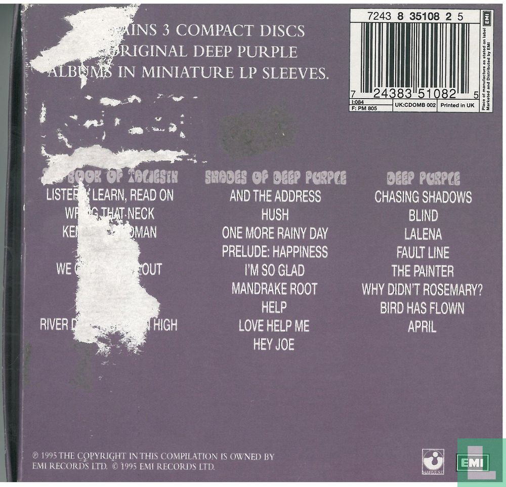 The Originals Box 7243 8 35108 2 5 (1995) - Deep Purple - LastDodo