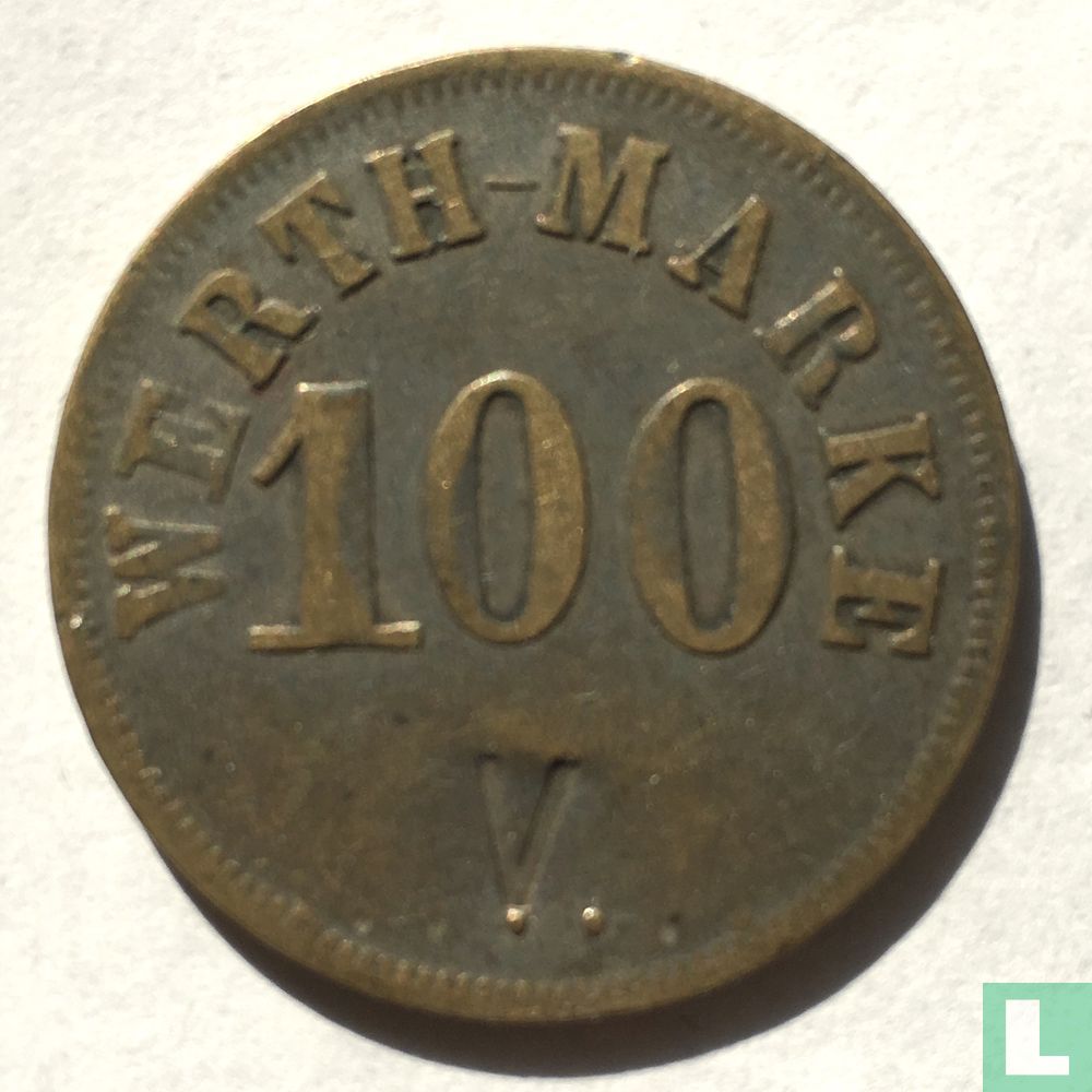 Werth-Marke 100 V.