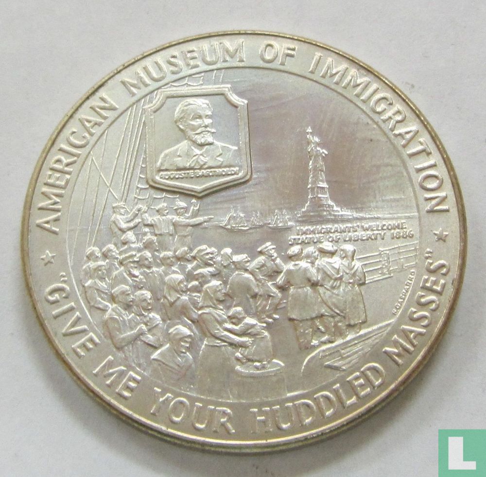 Verenigde Staten 1965 Statue of Liberty Centennial - American Museum of  Immigration (zilver) (1965) - Commemorative tokens - LastDodo