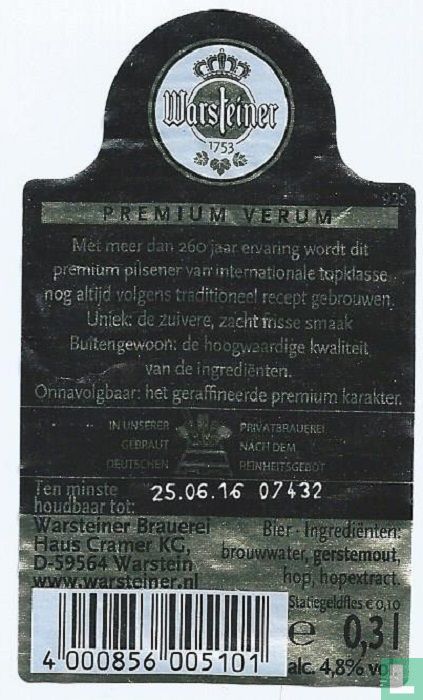 Warsteiner Premium Pilsener