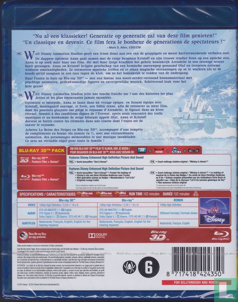 La reine des neiges (DVD, 2014)