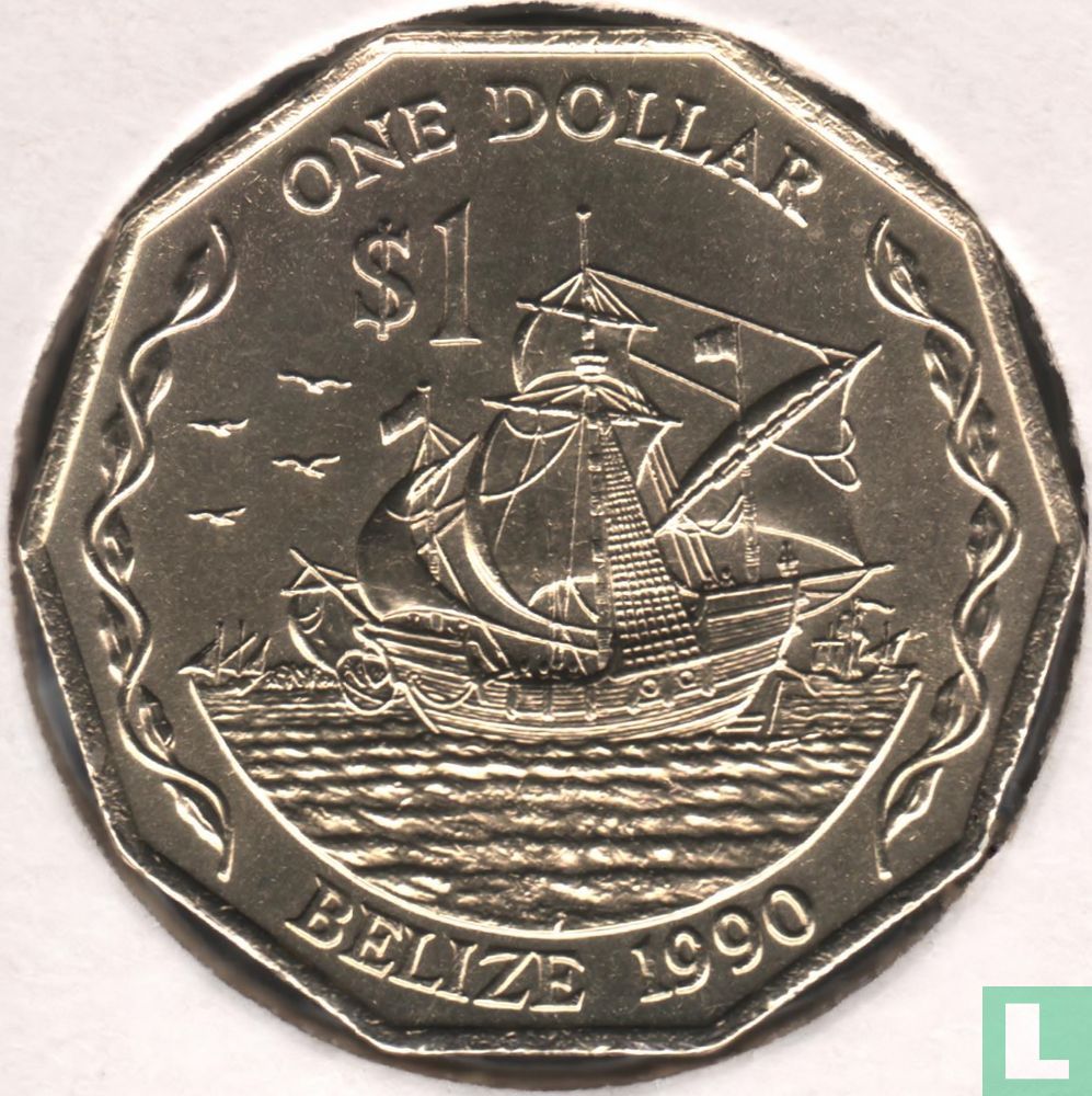 Belize 1 dollar 1990