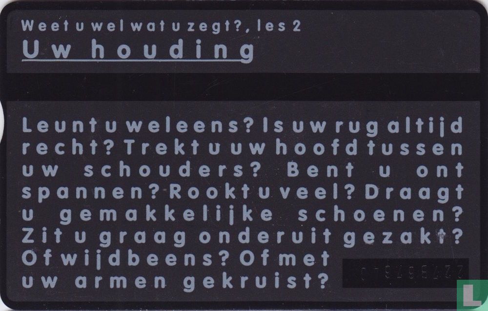 Uw houding