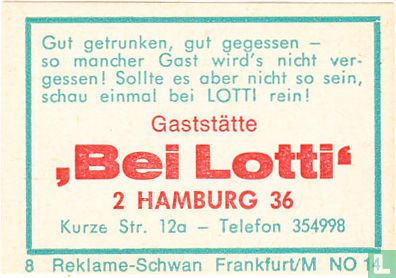 Gaststätte 'Bei Lotti'