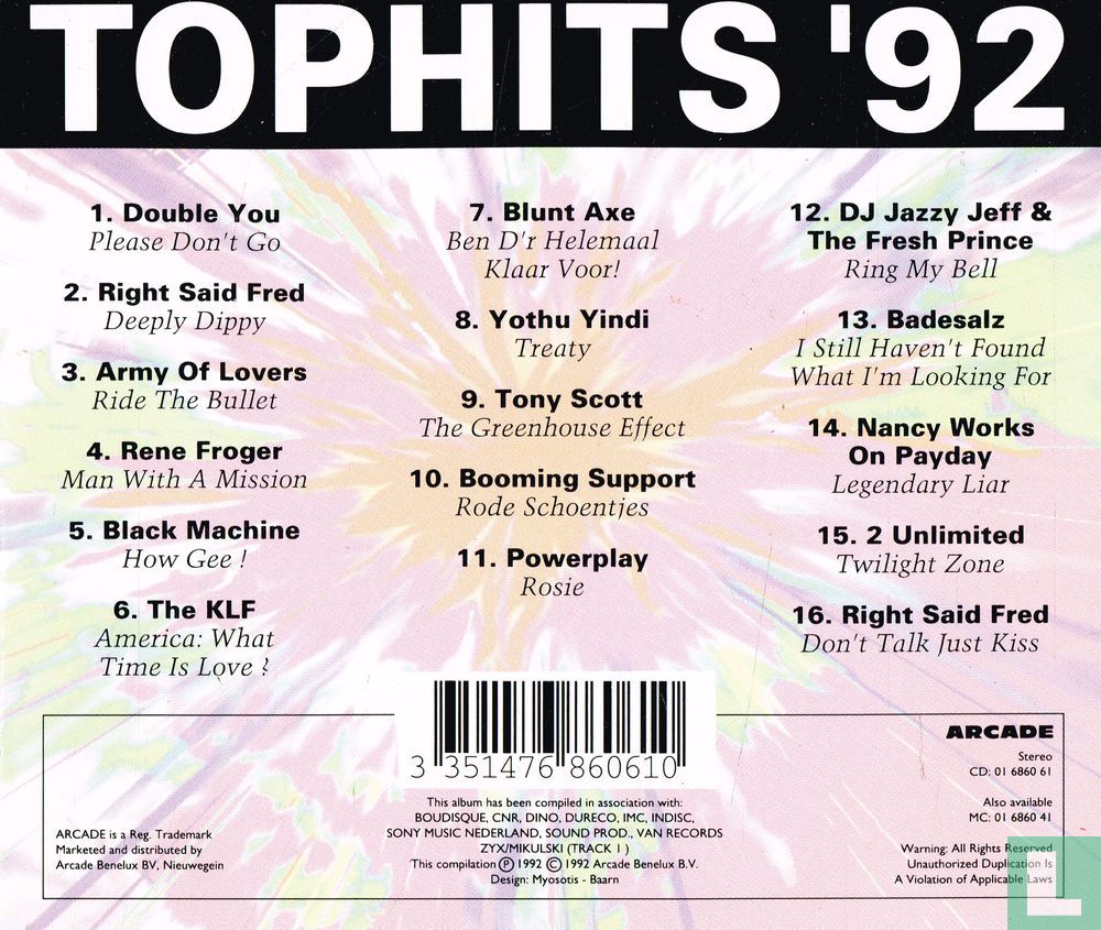 Tophits '92 1