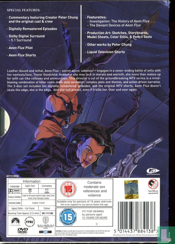 Æon Flux: The Complete Animated Collection [volle box] DVD (2006) - DVD ...
