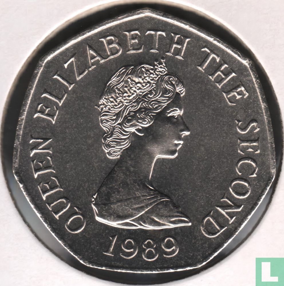 Jersey 50 pence 1989