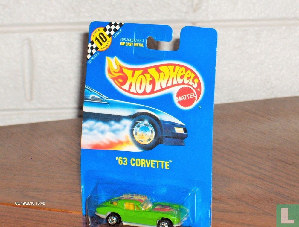 '63 Chevrolet Corvette Split Window 1671 (1991) - Hot Wheels - LastDodo