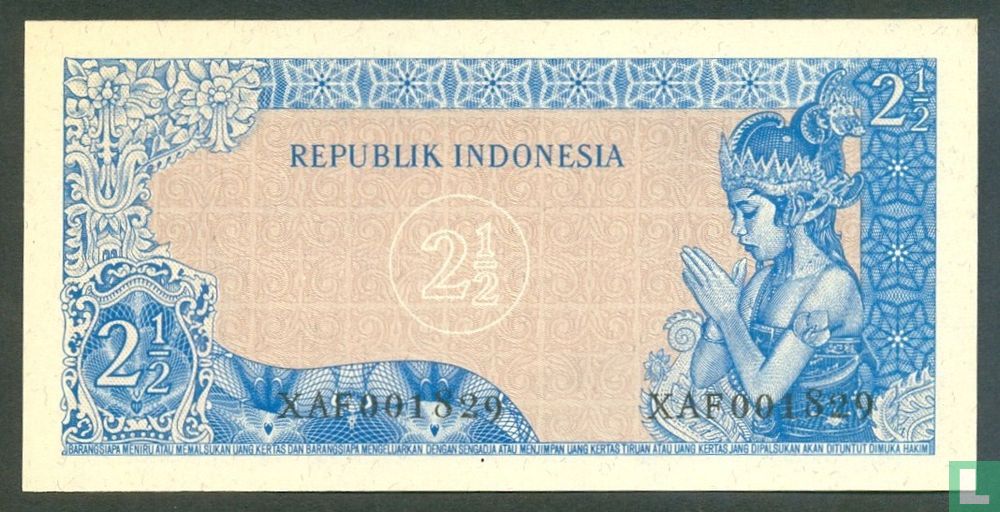 Indonesien 2½ Rupiah 1961