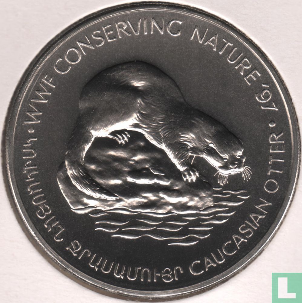Armenië 100 dram 1997 "WWF - Caucasian Otter"