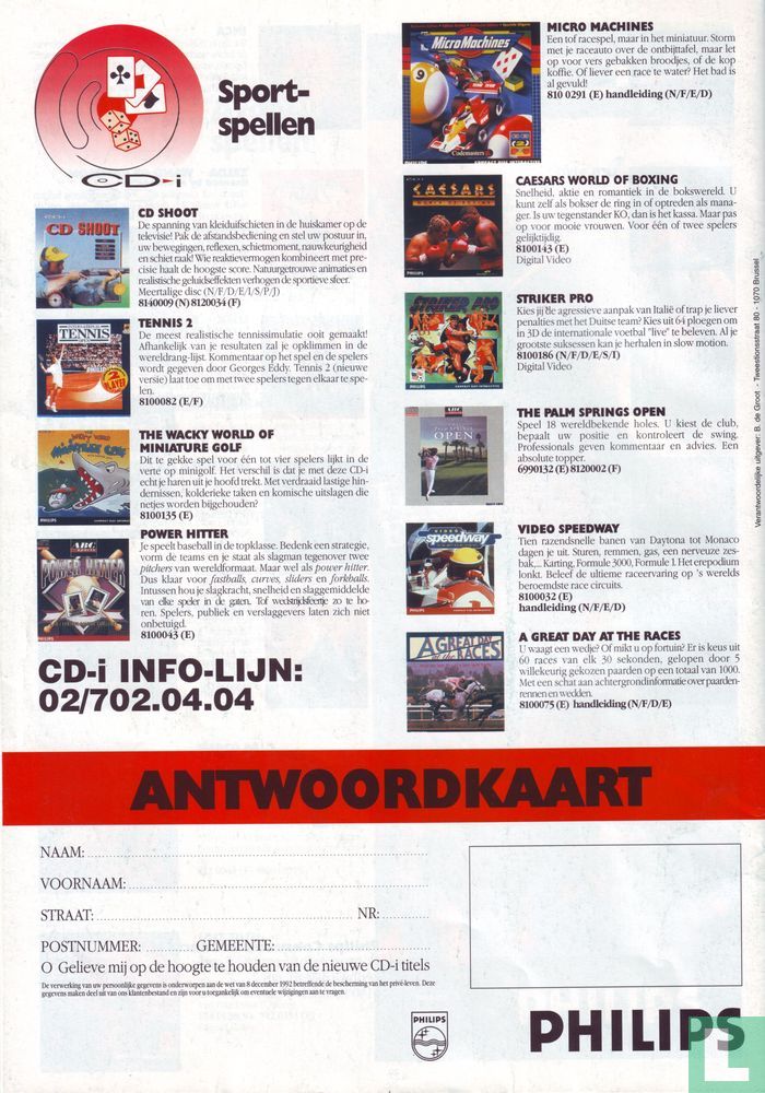 CD-i - Lente catalogus 1996