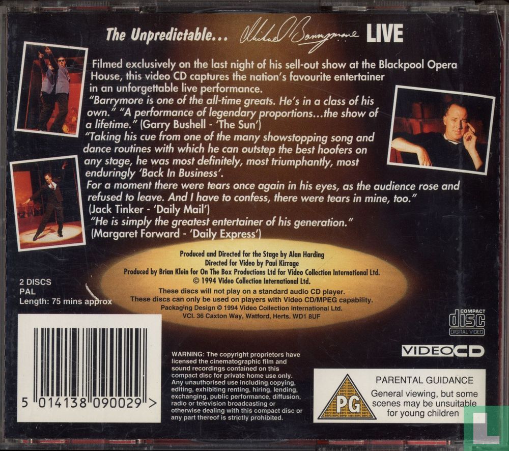 The Unpredictable Michael Barrymore Live