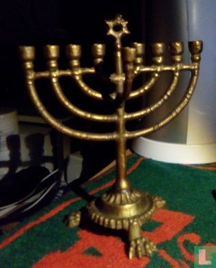 Ontdek Sanctie Derbevilletest Joodse kandelaar/ menorah - Candlestick - LastDodo