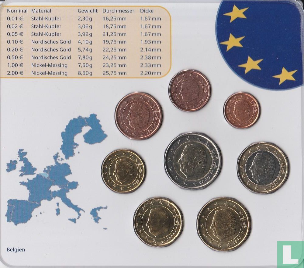 Belgium combination set 2002