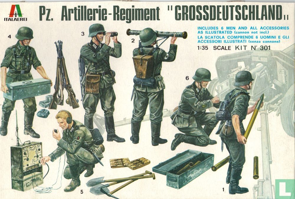 hierarchy Specialize banjo Pz Artillery Regiment "GrossDeutschland" 301 (1979) - Italeri - LastDodo