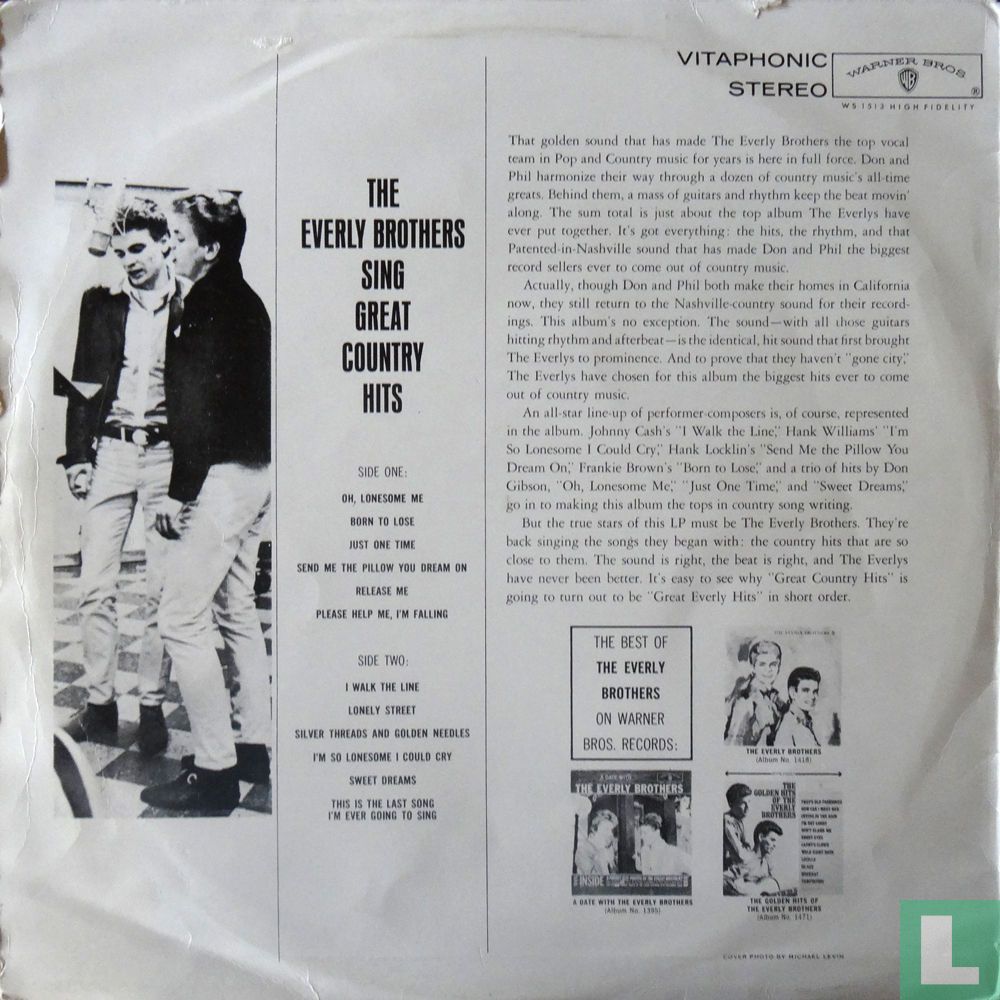 The Everly Brothers Sing Great Country Hits