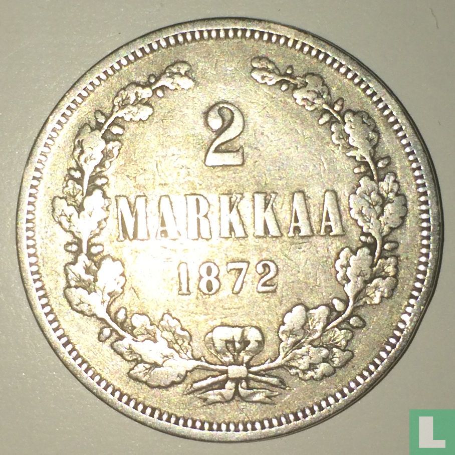 Finlande 2 markkaa 1872