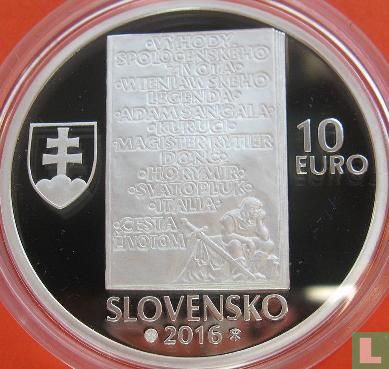 Slovakia 10 euro 2016 (PROOF) "150th anniversary Birth of Ladislav Nádaši-Jégé"