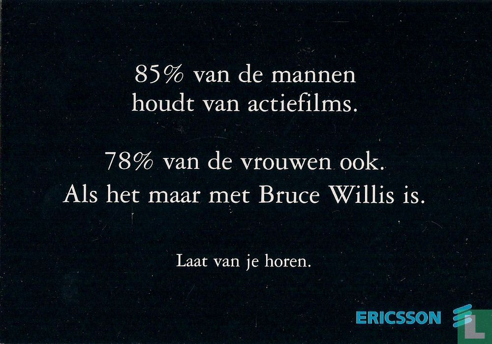 0798b - Ericsson "85 % van de mannen..."