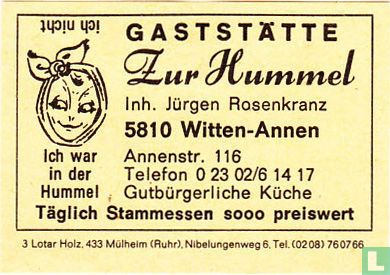 Gaststätte Zur Hummel - Jürgen Rosenkranz