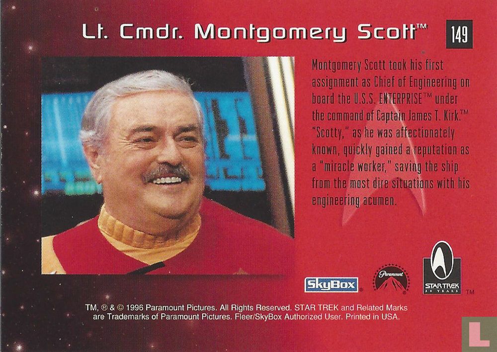 Lt. Cmdr. Montgomery Scott