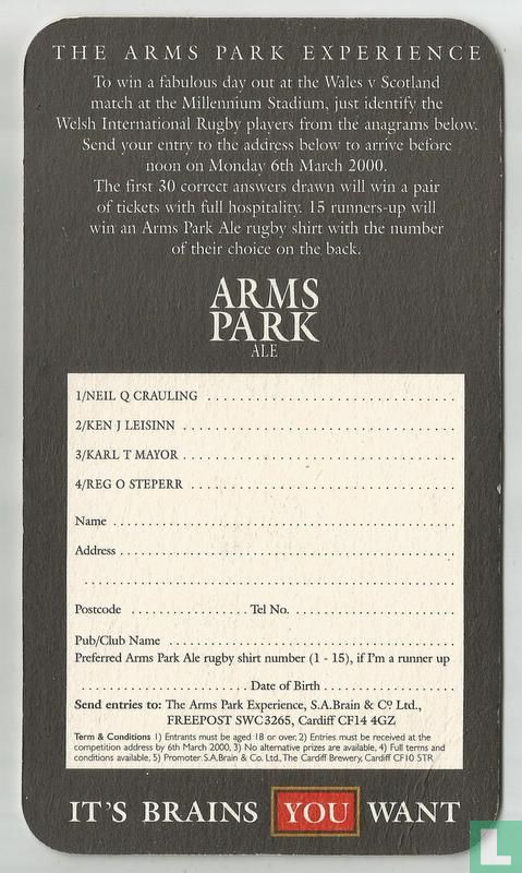 The arms park experience