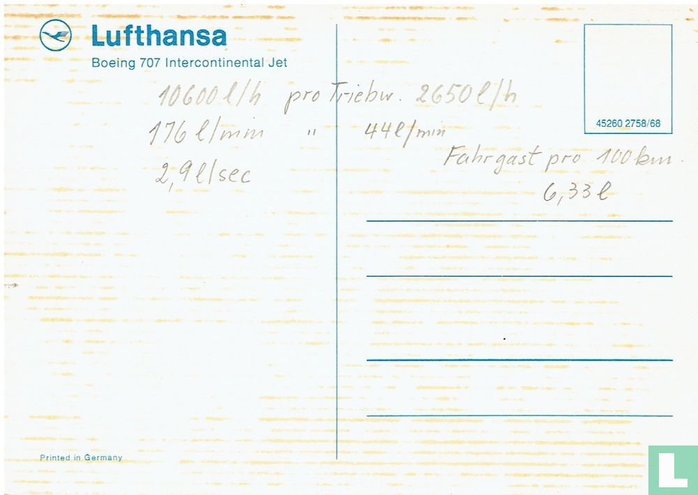 Lufthansa - Boeing 707