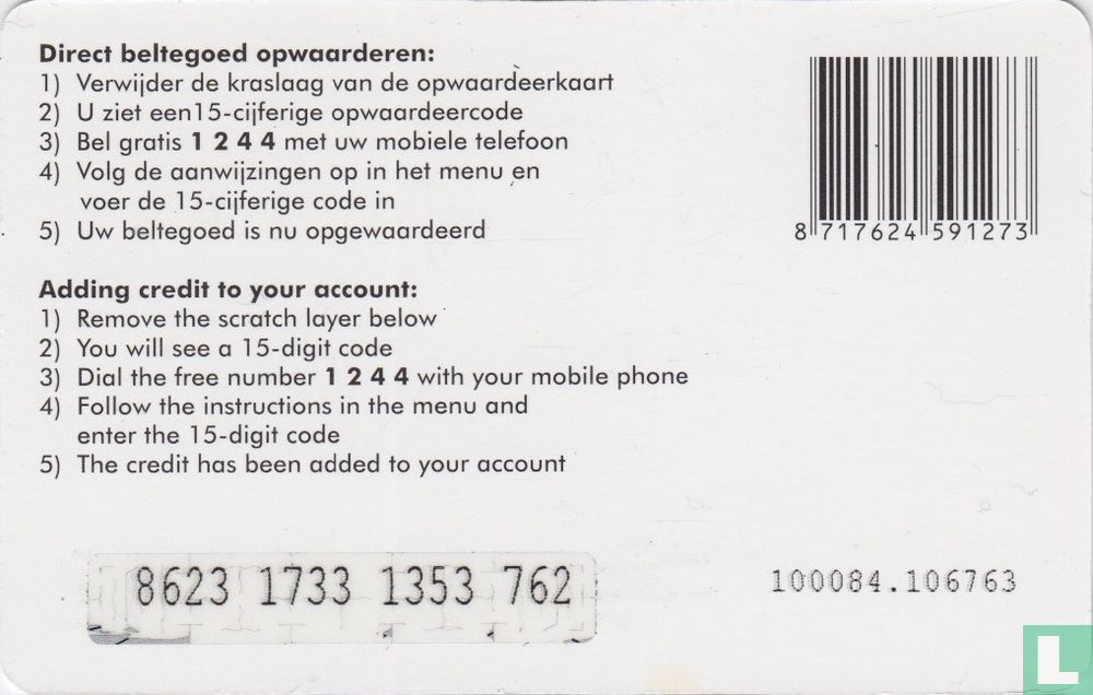 (2010) 100084.02 - Ortel opwaardeerkaart mobile Mobile - 5 € Ortel LastDodo