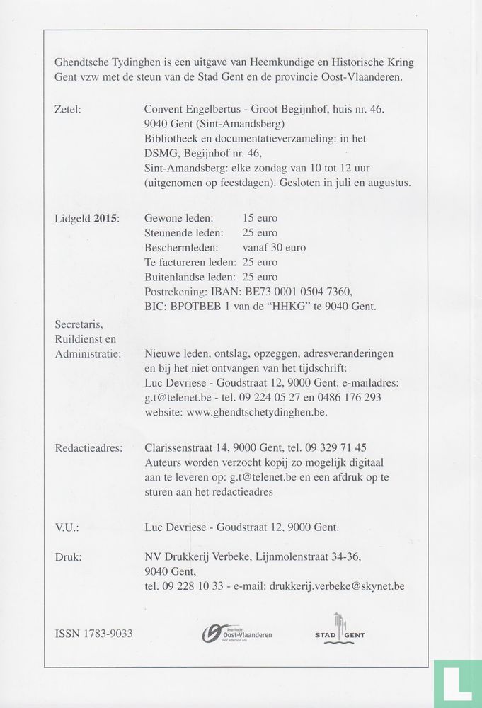 Ghendtsche Tydinghen 1